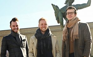 Anders Källvik, Axel Bergström och Carl Johan Lie Karlberg från Venuu. Foto: Robin Elmgren.