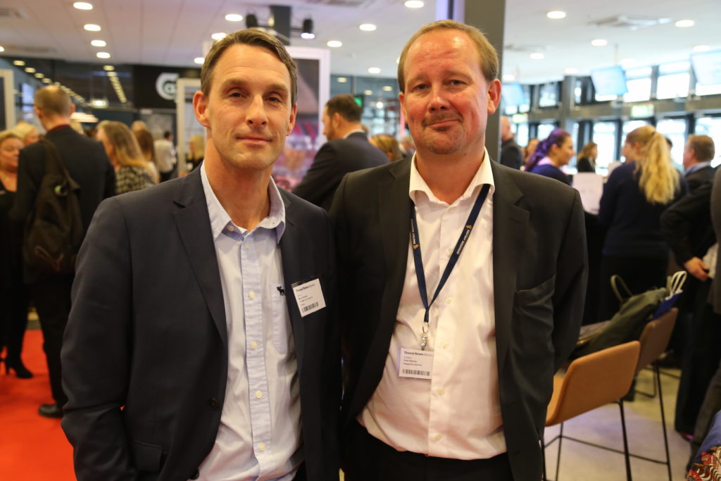 Martin Durnik, Strömma Turism & Sjöfart, och Peter Nyborg, Singapore Airlines.