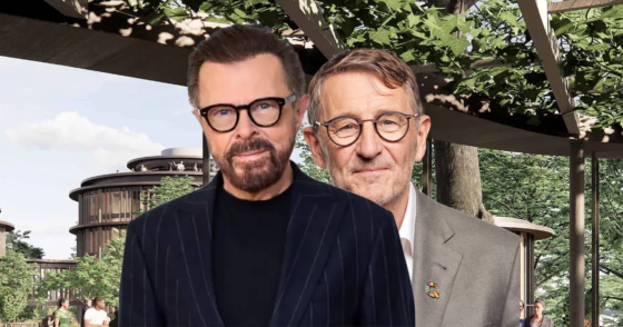 Björn Ulvaeus och Conni Jonsson. Foto: Pressbilder Illustration: Lundgaard & Tranberg Arkitekter