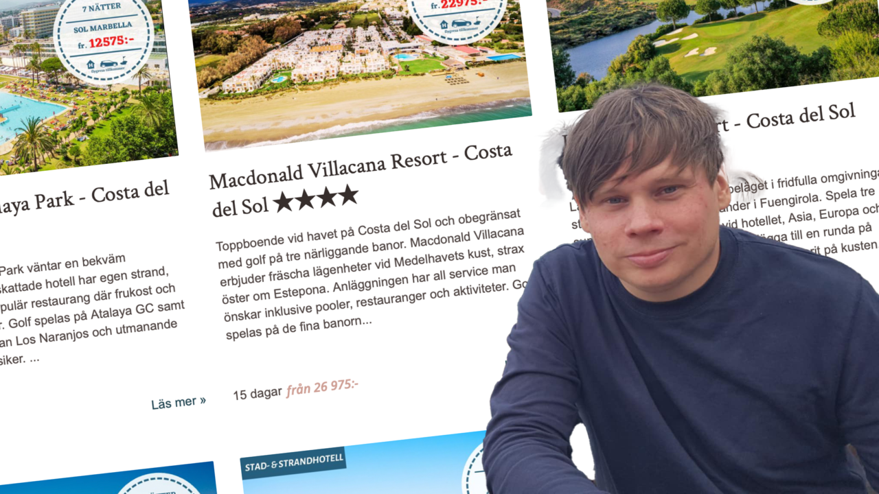 Kristoffer Pettersson, manager på We Do Travel.