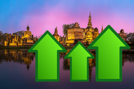 Sociala medier svämmar över av Thailand