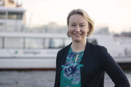 Michaela Haga (C), ordförande i Sjötrafikutskottet.