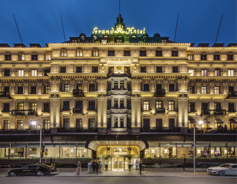 Stort säkerhetspådrag vid Grand Hôtel