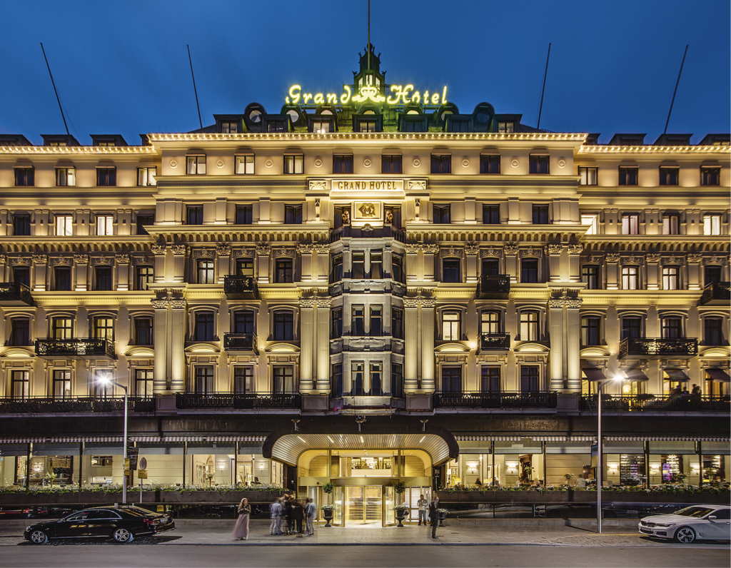 Stort säkerhetspådrag vid Grand Hôtel