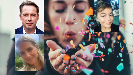 Nils Norberg, Emmelie Johansson och Camilla Jonsson.