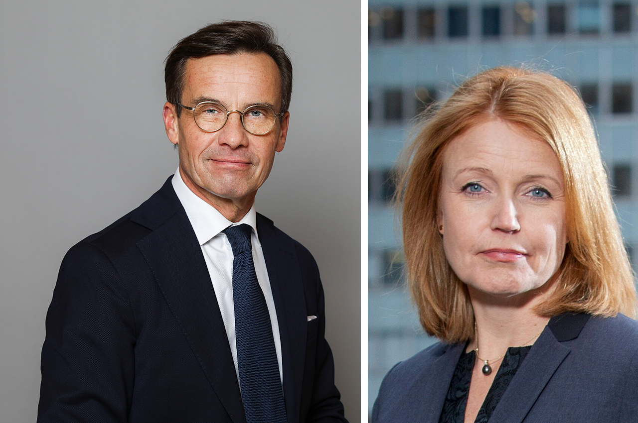 Ulf Kristersson och Elisabeth Thand Ringqvist. Foto: Pressbilder