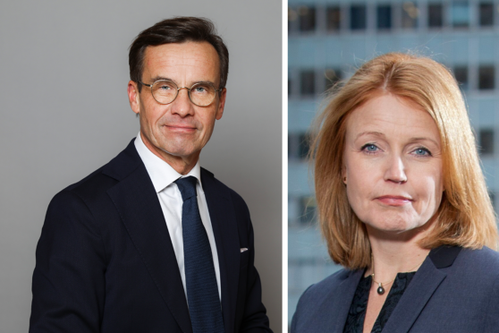 Ulf Kristersson och Elisabeth Thand Ringqvist. Foto: Pressbilder