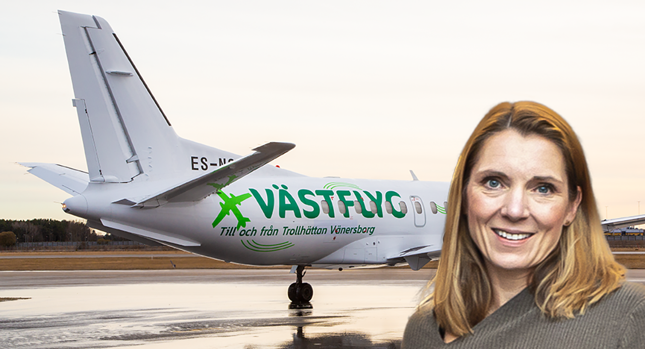 "Våra ägare var fullt medvetna om att det skulle bli förlust inledningsvis", säger Anna Petre, jurist och styrelseproffs som är vd i Västflyg på halvtid.