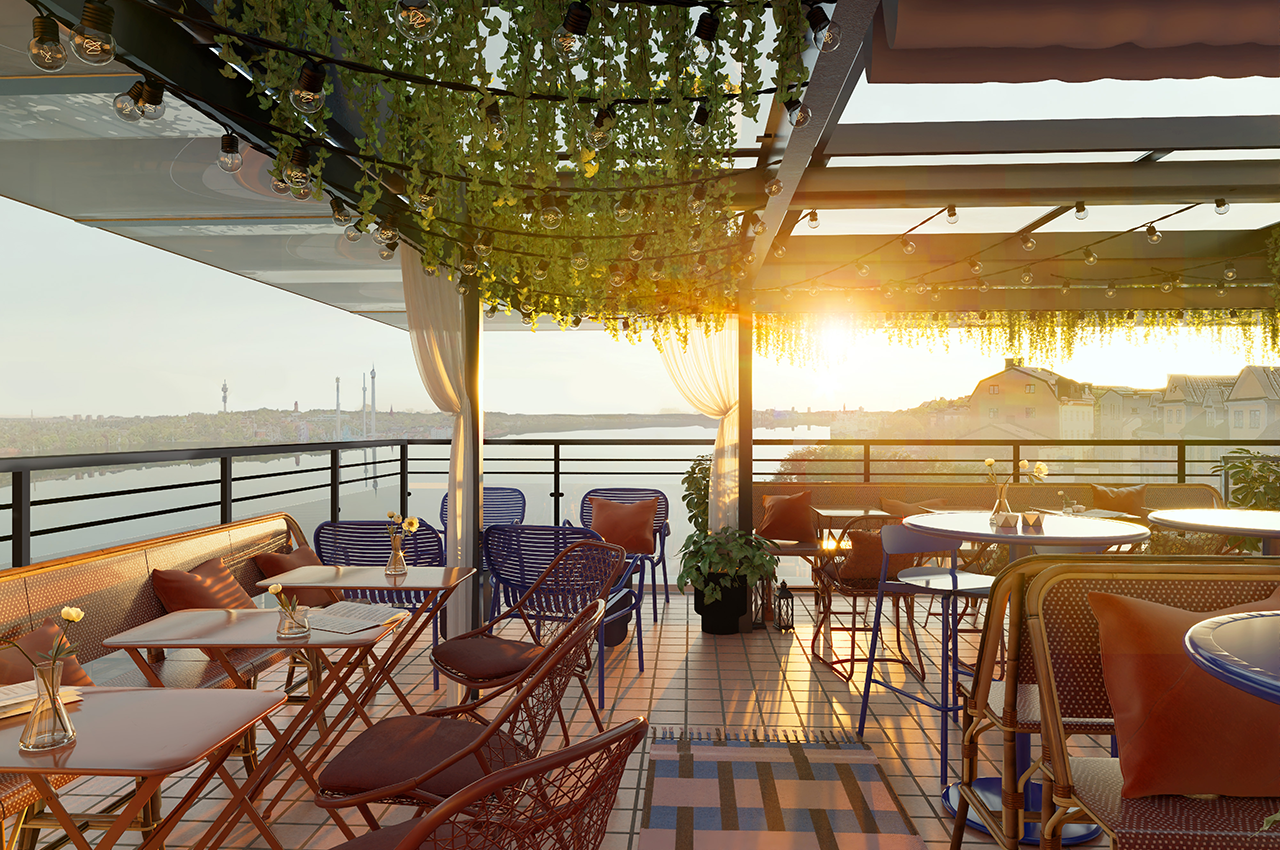 Takterassen på nyrenoverade Scandic Sjöfartshotellet. Foto: Scandic Takterassen på nyrenoverade Scandic Sjöfartshotellet. Foto: Scandic