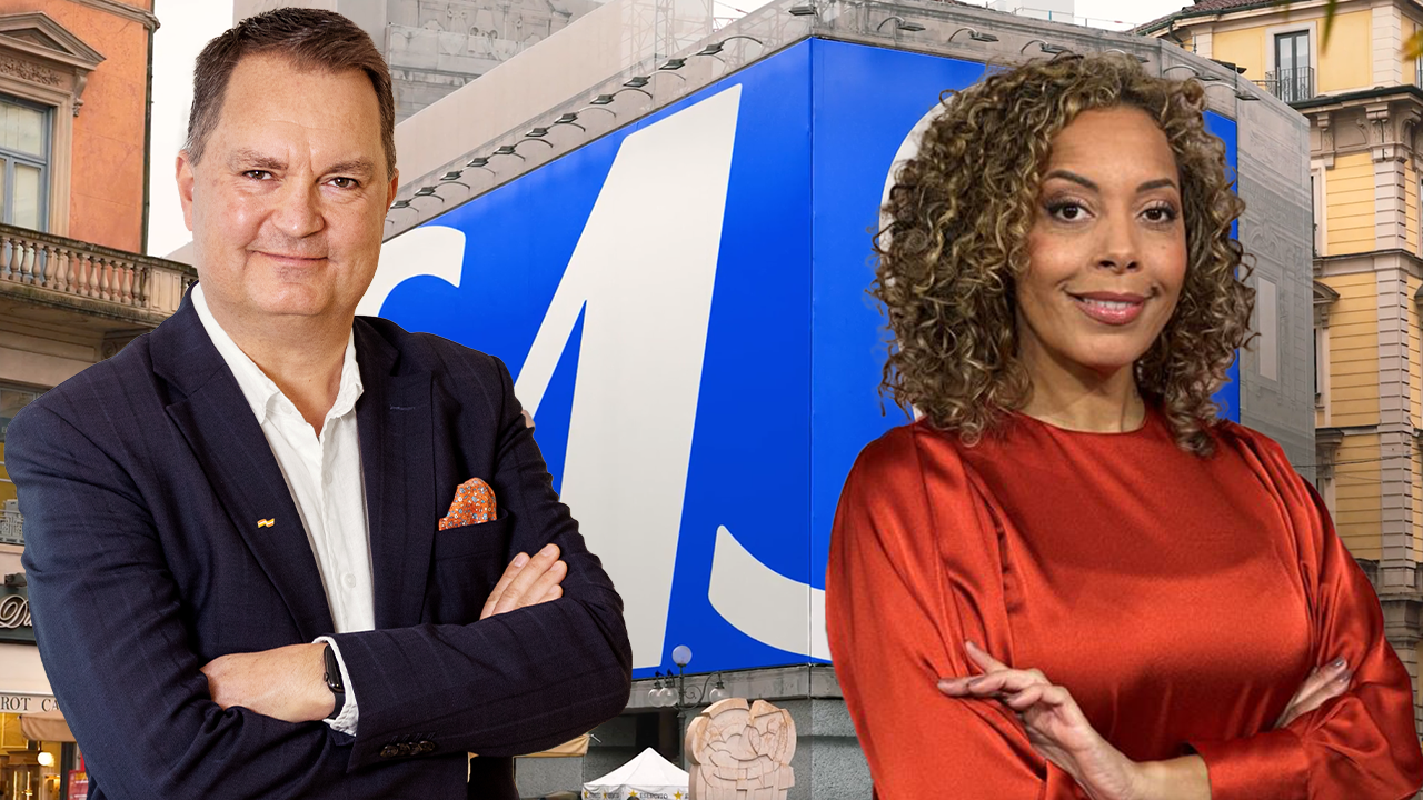 Claes Pellvik, kommunikationschef på Ving och Pia Herrera, presschef på SAS.