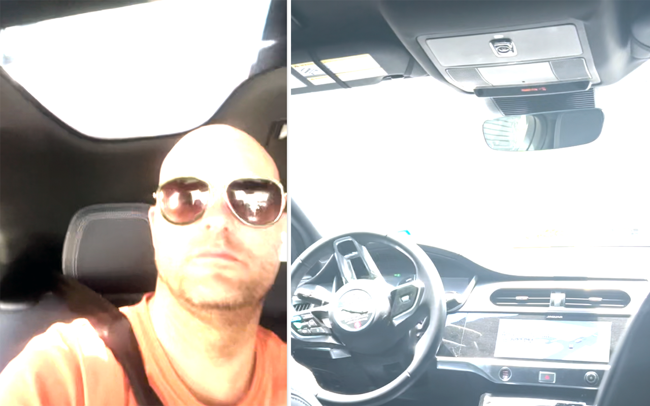 "Första två, tre minuterna var lite läskiga. Men sen släppte det. Det var faktiskt en av de bästa taxiresor jag varit med om," säger Daniel De Sousa.