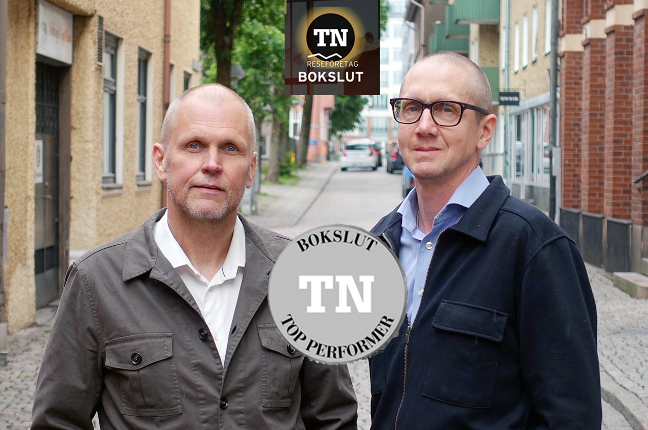 Magnus Järrenfors, AKI Travel och hans partner Mikael Baronowsky.