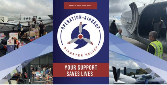 HERO och Airlink i akutinsats efter Texas-floden