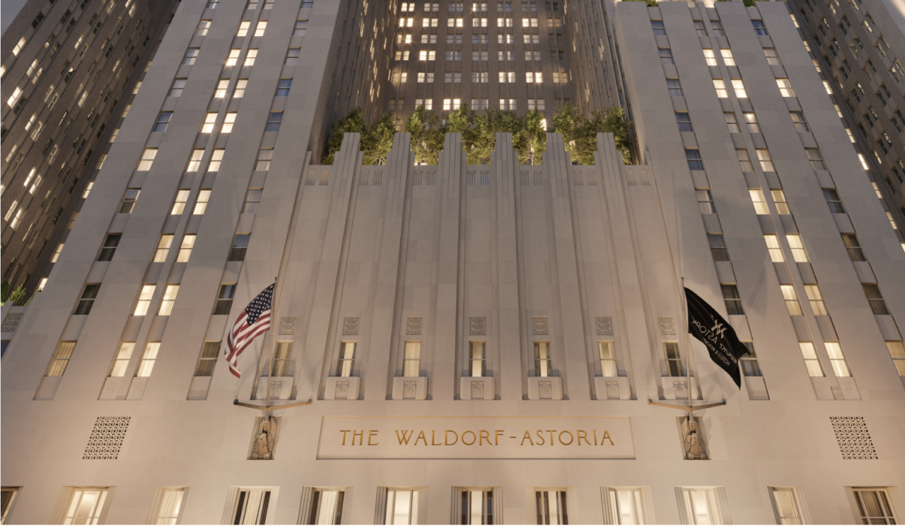 Waldorf Astoria New York tillbaka efter åtta års renovering