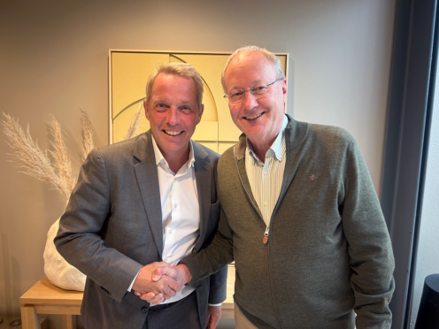 Nils Norberg, vd för Travel News och Didrik von Seth, vd för SRF. Foto: Emmelie Johansson