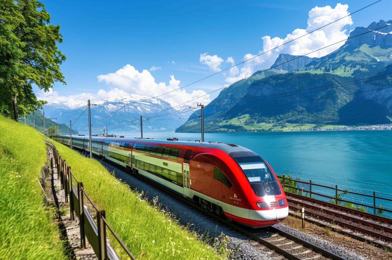 Röksugen tågresenär hängde kvar på utsidan