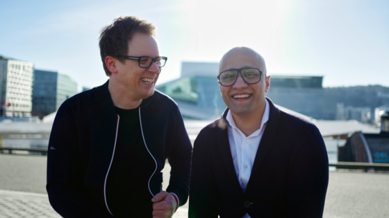 CTO Tomas Are Haavet och CEO Roy Golden. Båda är också medgrundare av Travelin.ai.