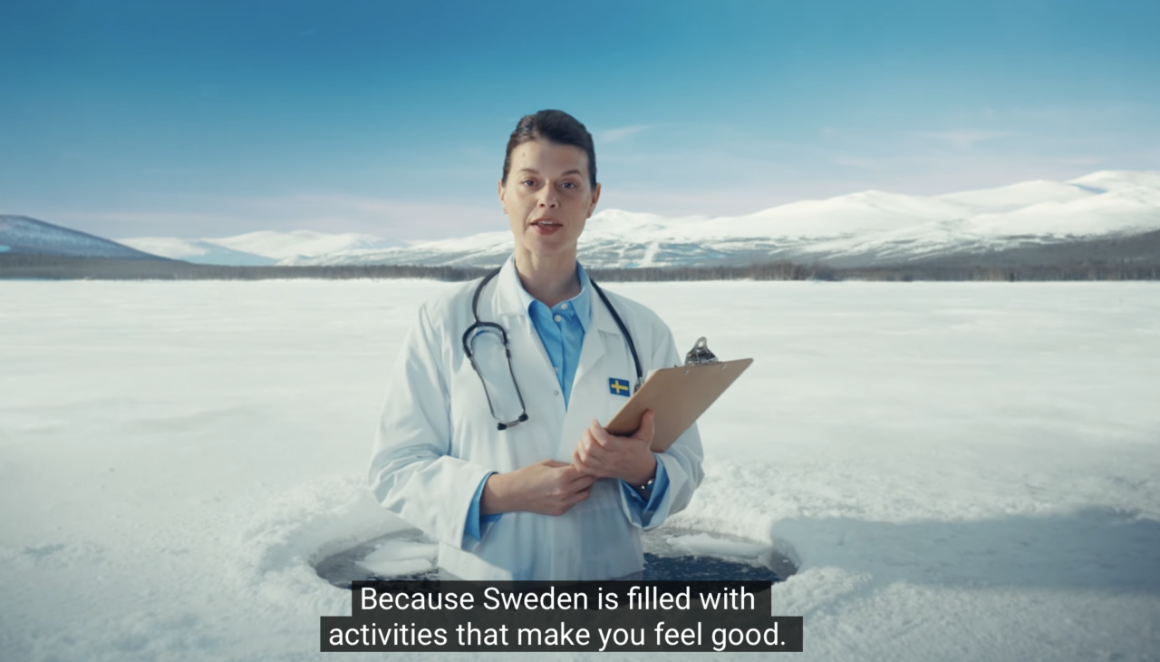 Skärmdump från kampanjfilmen.