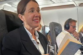 Carina Nunstedt har testat SAS återlanserade Business Class. Foto: Privat