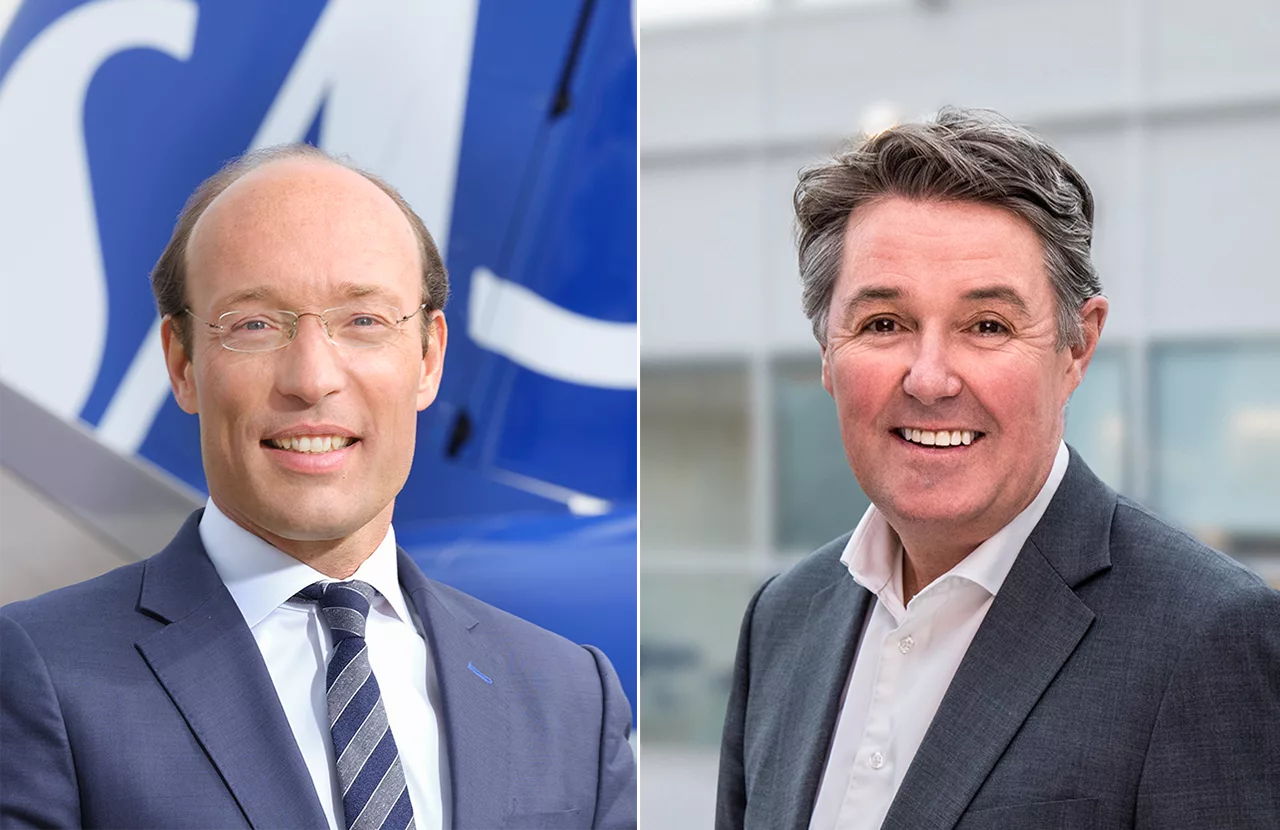 SAS vd Anko van der Werff och Geir Karlsen, vd för Norwegian. Foto: Pressbilder