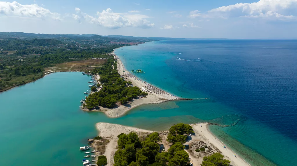 Blå lagunen i Halkidiki