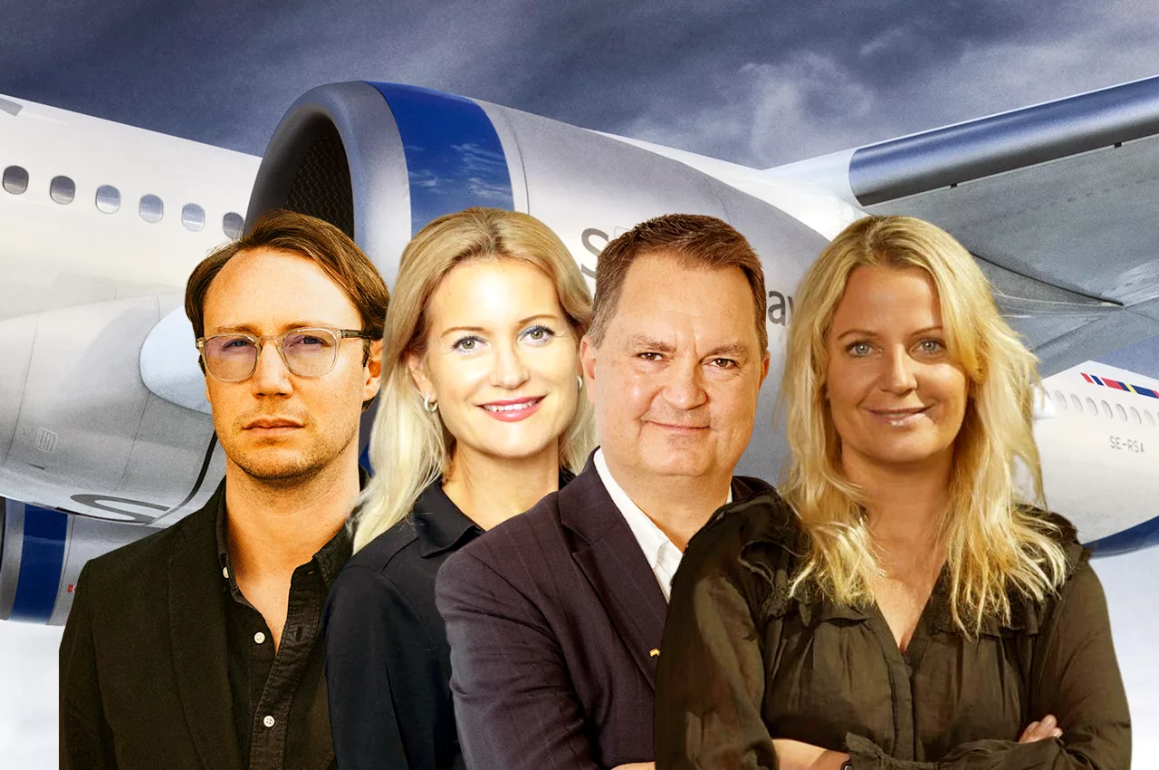 Adam Györki (TUI), Charlotte Holmbergh (Norwegian), Claes Pellvik (Ving) och Martina Krantz (Apollo).