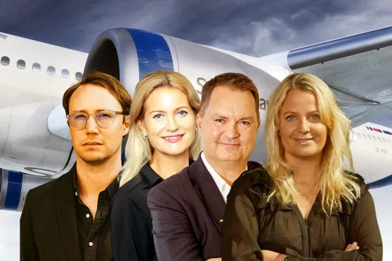 Adam Györki (TUI), Charlotte Holmbergh (Norwegian), Claes Pellvik (Ving) och Martina Krantz (Apollo).