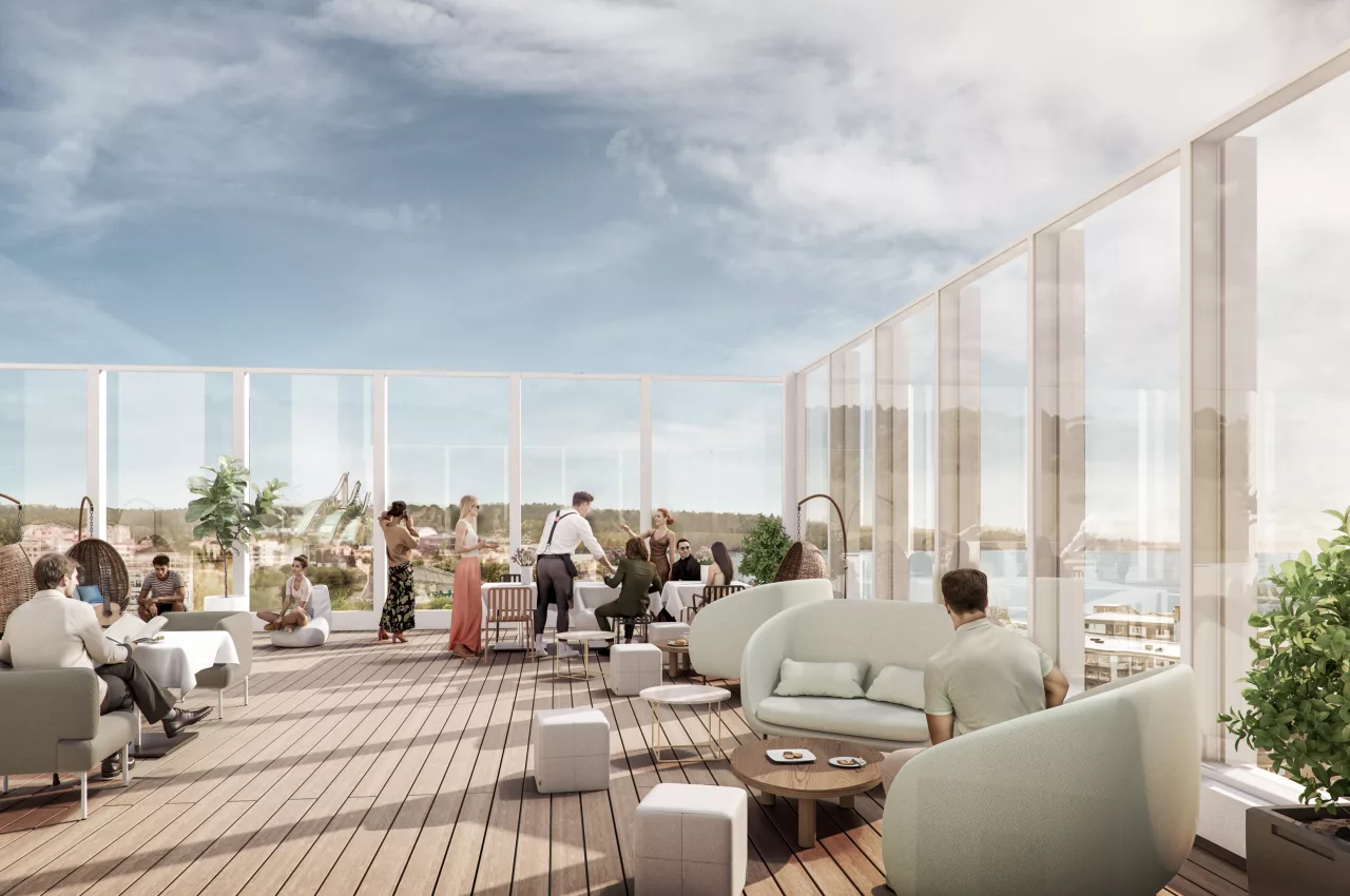 Visionsbild av takbaren.