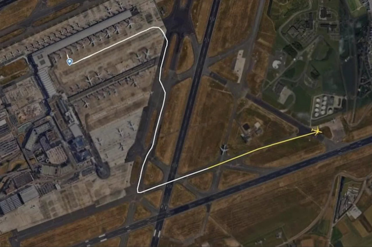 Skärmdump: Flightradar24