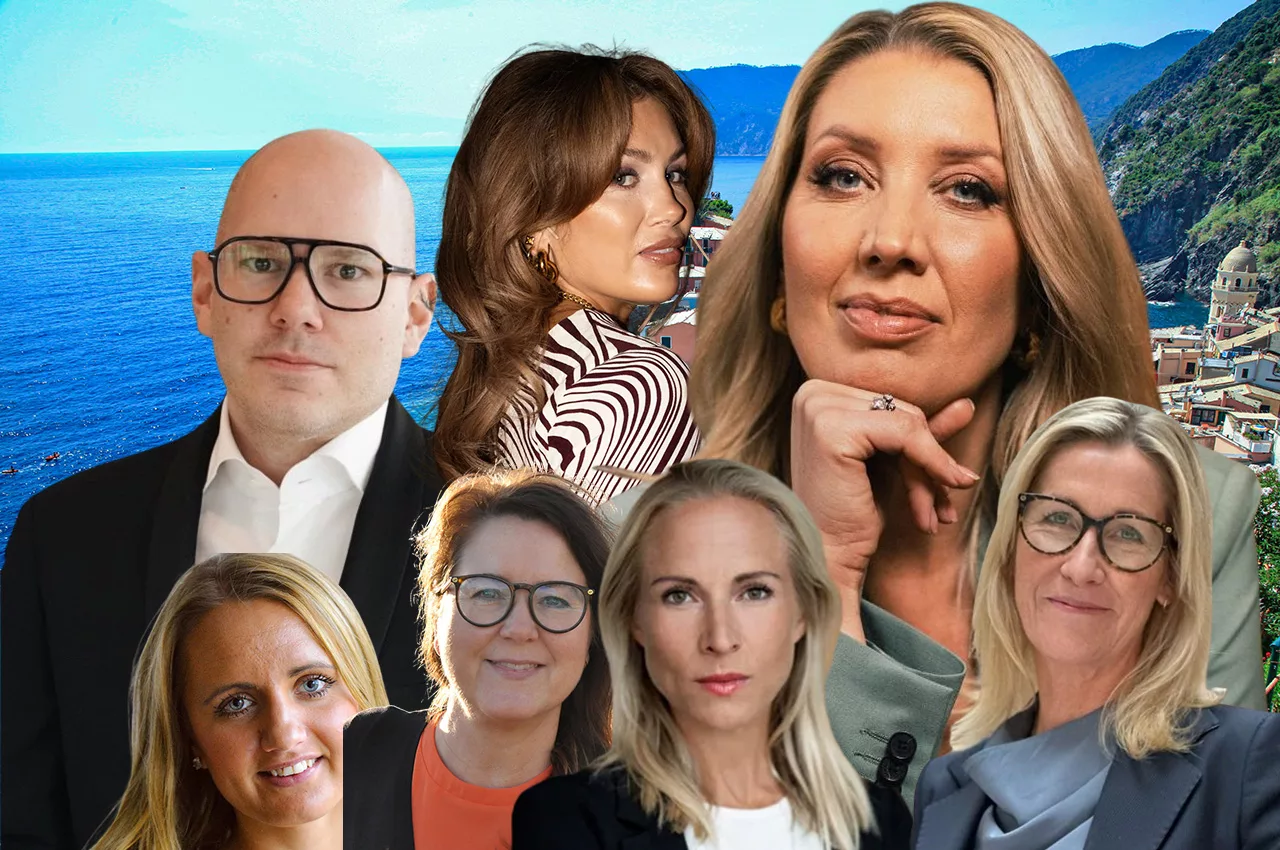 Anna Hagberg, pressinformatör, Ving, Kenneth Hultgren, PA-chef, Strawberry, Joanna Siwca, sociala medier-strateg, Anna Rasin, Senior director Halvarsson Halvarson, Nina Jelver, säkerhetschef, Svensk Handel, Alexandra Kaoukji, Head of Communication, SAS och Lina Skandevall.