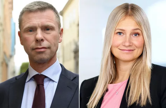 Svante Liljegren och Helena Lindahl.